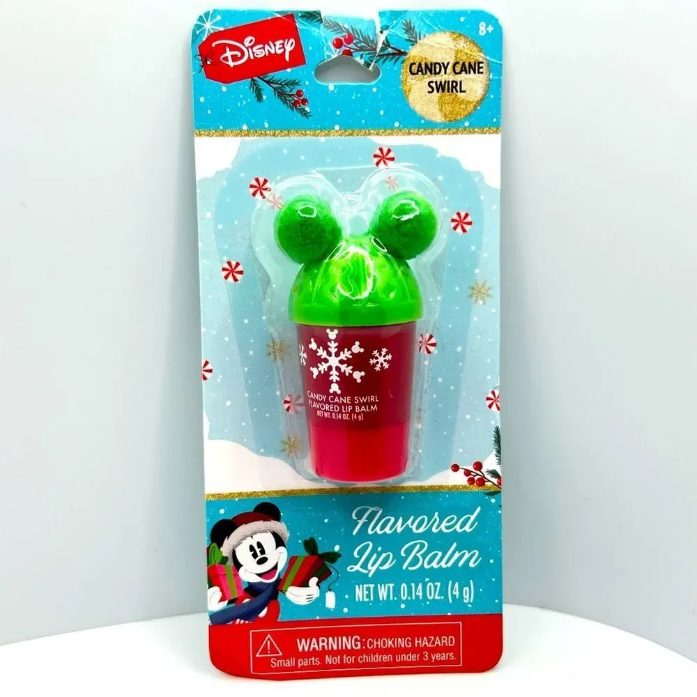 🦋$6 ~ Disney Lip Balm Flavored Candy Cane Swirl ~ NEW
